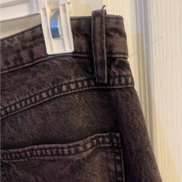 Free People We The Free Come As You Are Black Denim Jean Maxi Skirt Size 12 - Picture 6 of 7